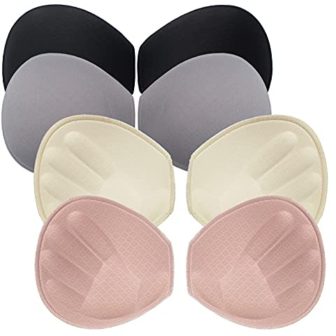 Douzi Frauen Push Up BH Pads Einsätze Brustvergrößerer Cups Herausnehmbar für Sport Cups BH