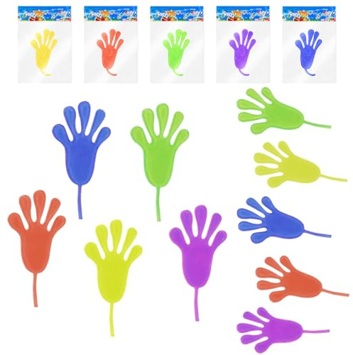 Ainiv Klatschhand Kinder, 20 STÜCK Glibberhand Mitgebsel | Klatschhand Kinder, Klatschhand Glibber, Mitbringsel Give aways Scherzartikel Spielspaß, geeignet für Den Kindergeburtstag