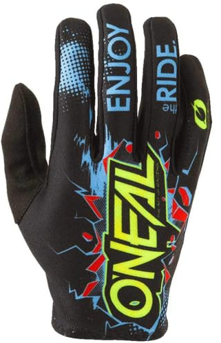O'NEAL | Fahrrad- & Motocross-Handschuhe | Kinder | MX MTB DH FR Downhill Freeride | Langlebige, flexible Materialien, belüftete Handoberseite | Matrix Youth Glove Villain | Schwarz | Größe XL