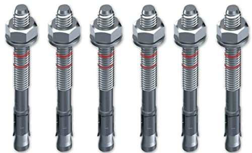 M10 x100mm - 10 Stück/Schwerlastanker OPTION 7 Bolzenanker verzinkt mit ETA Zulassung in Industriequalität Ankerbolzen Keilanker Schwerlastdübel
