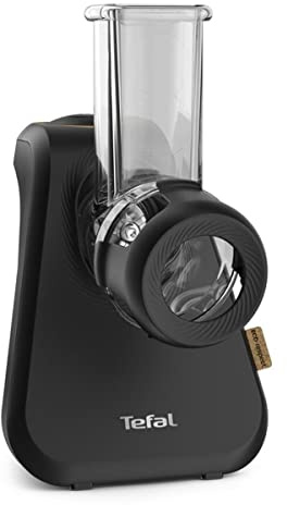 Tefal MB77EN Eco Respect Reibe, elektrische Reibe mit 200-W-Motor, 3 verschiedene Kegel-Aufsätze, Eco-Design, 9% recycelter Kunststoff, schwarz