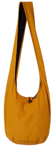 PANASIAM Schulterbeutel Damen & Herren - Große & leichte Schultertasche | Unisex Baumwolltasche, Umhängetasche, 2 Größen mit Reißverschluss & extra Innentasche, robust & pflegeleicht, Baumwolle
