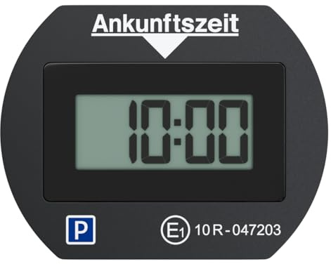 Needit elektronische Parkscheibe Park Lite I automatische Parkscheibe elektrisch mit Zulassung vom Kraftfahrt-Bundesamt I Digitale Parkuhr mit 2 Displays & vielen Funktionen, langlebig & zuverlässig