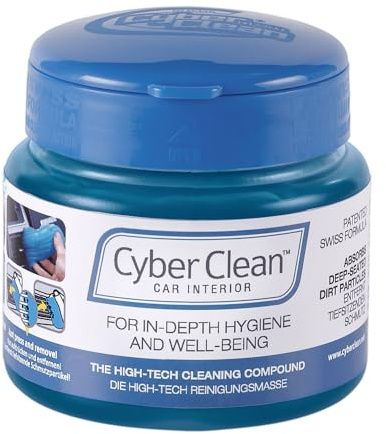 Cyber Clean Car Reinigungsmasse 145g - Reinigungsgel für Cockpit Reinigung und Pflege, Wiederverwendbare Reinigungsknete für Armaturen, Auto Innenraum und strukturierte Oberflächen, Staubentferner