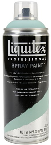 Liquitex Professional Spray Paint - Acrylfarbe, Farbspray auf Wasserbasis, lichtecht, Viridian Permanent Imit. Nr. 7, 400ml Acrylspray