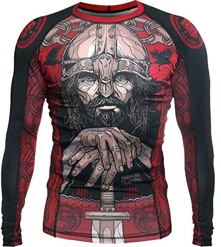 Hardcore Training Viking 3.0 Rash Guard Men's Kompressionshemd Herren Lange Ärmel Grappling Jiu Jitsu MMA Fitness Boxen No Gi