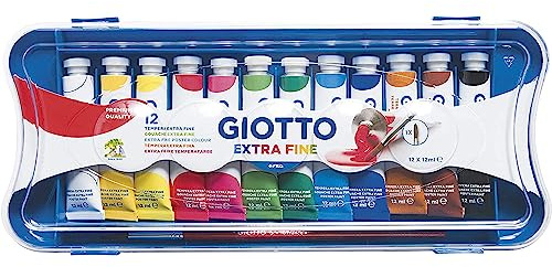 Giotto 3041 00 Temperafarbe, 12/Mehrfarbig, 28 x 12 x 2.5 cm