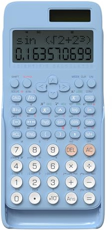NEWYES Wissenschaftlicher Taschenrechner, 401 Funktionen 2 Line Display Schulrechner mit Schutztcase für Junior, Mittel und Student