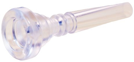 Mutec MTC-5C-CL Trompete 5C Kunststoff Mundstück transparent | Größe als klassisches 5C. Ideal für Blaskapelle, Hosenträger und kaltes Wetter. Klebt nicht auf Lippen wie Metall