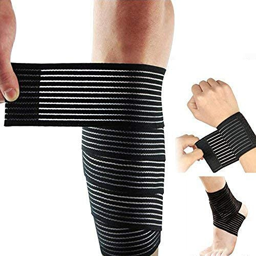 Lezed (2 Pcs Bandage | Ellbogenbandage | Elastisch Verstellbar Handgelenk&Knieschützer Bandage | Knöchel Stützbandage(40cm Handgelenk+70cm Schützen Knöchel)