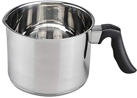 Edelstahl Michtopf 14cm Thermoboden auch für Induktionsherde 21306