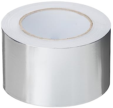 PROFIVENT.DE Aluminium Klebeband Hitzebeständiges Wasserdichtes Alu Klebeband zum Reparieren von Metalloberflächen Metallklebeband UV Aluband Dampfsperre Klebeband 45m (48mm/45m)