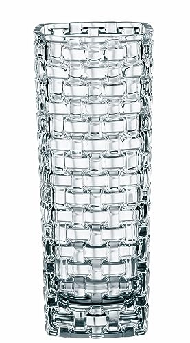 Nachtmann Glasvase 28 cm, Bossa Nova, 80727, Vase aus Kristallglas, Blumenvase Tischdeko, spülmaschinenfest