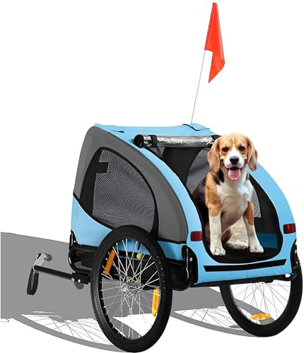 zoomundo Fahrradanhänger Hundeanhänger für Hunde-Transport Buddy