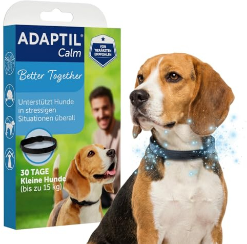 ADAPTIL Calm Halsband | Beruhigendes Halsband für kleine Hunde | Anti-Stress für mehr Entspannung Zuhause und Unterwegs | 30 Tage Anwendung | von Tierärzten empfohlen, klinisch getestet