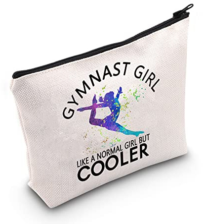 Gymnastik-Geschenk, Turner-Make-up-Tasche für Mädchen, Überlebensset, Wie Ein Normales Mädchen Aber Coolere Kosmetiktasche für Fitnessliebhaber (U.Gymnast Girl)