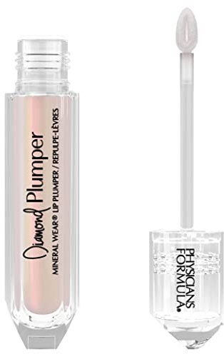 Physicians Formula, Diamond Plumper, Lippen Booster mit feuchtigkeitsspendender Formel, nährend und füllend, Lipgloss mit Diamanten-Staub für extremen Glanz, Light Pink