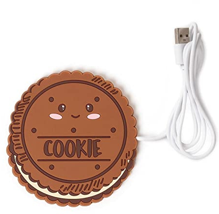 Legami - Usb Tassenwärmer, Hält Getränke warm, Ideal für Tassen und Gläser mit flachem Boden, 10 x 10 cm, USB-Eingang, Thema Cookie