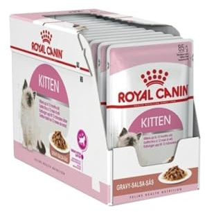 Royal Canin Kitten | 12 x 85 g | Nassfutter für Kitten | Feine Stückchen in Soße | Speziell für Katzenwelpen in der zweiten Wachstumsphase bis zum 12. Monat