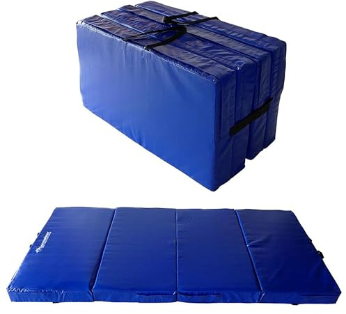 Gartenpirat Universal Bodenmatte blau 200x100x10 cm Sportmatte Kinder Weichbodenmatte 4-teilig klappbar