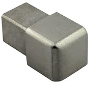 Quadrat Edelstahlschiene Fliesenprofil Fliesenschiene Edelstahl V2A L250cm 10mm Ausseneck gebürstet