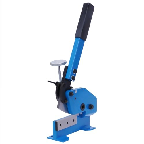 Hebelblechschere 125mm 200mm Handhebelschere Hebelschere Abkantbank Blau Blech Metallschere Manuell Metall-Cutter Stangenplatte Scher Schneidet (125mm)