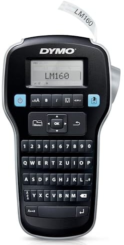 DYMO LabelManager 160 Tragbares Beschriftungsgerät | Etikettiergerät mit QWERTZ Tastatur & Einfache Textbearbeitung | für D1 Etiketten in 6, 9 und 12mm Breite