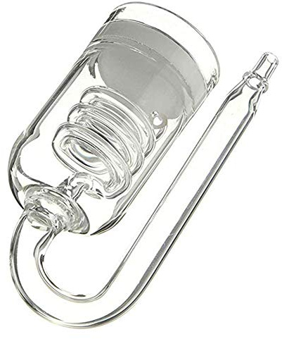 CO2 Diffusor Aquarium,yeemeen U Form 3 Kreise Aquarium CO2 Regler, Aquarium CO2 Diffusor, 60~300L Pflanzen Tank Zerstäuber Magnetregler Moos, Rückschlagventil U Form Glasrohr Saugnapf