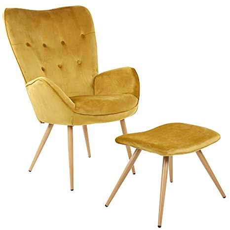 ALBATROS Ohrensessel York Gold
