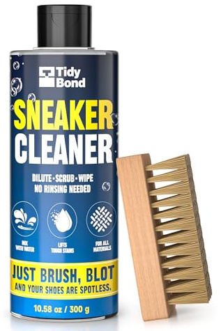Sneaker Reinigungsset 300ml Premium Schuhreiniger, Bürste & Mikrofasertuch | Reinigung für weiße Schuhe, Sneaker, Leder, Wildleder, Canvas, Mesh, Stoff & PU
