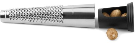 Weis 15702 Muskatreibe, Edelstahl mit Vorratsbehälter, Silber