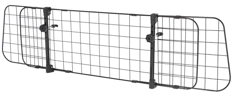 Kerbl Pet Autoschutzgitter, Transportschutz, Trenngitter, schwarz, 30cm, 96-145cm, Metall, Hunde, Schutzgitter für Kofferraum, verstellbare Breite
