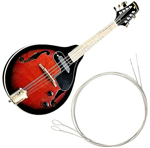 Craymin Mandolinensaiten aus Stahl und Nickel (.010–.034) mit Schlaufenende.