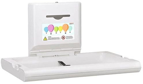 Mediclinics Baby Wandwickeltisch CP0016H horizontal Biocote®-Schutz Kunststoff weiß