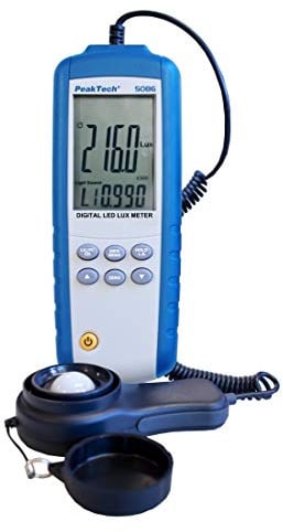 Peaktech P 5086 Digitales LED Lux-Messgerät, 3 3/4-stellig