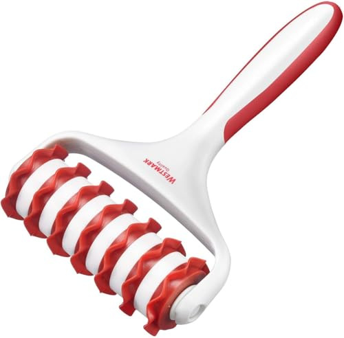 Westmark Teigstreifenschneider, Mit 7 Rädchen, Länge: 19,5 cm, Kunststoff, Weiß/Rot, 32192270