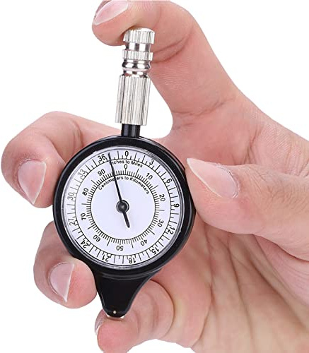 Kartenmessgerät Mini Opisometer Map Range Finder Entfernungsrechner Tools Cam Karte Messuhr Kompass Entfernungsmesser Meter Canculator Tool Multifunktions für Camping Wandern Radfahren