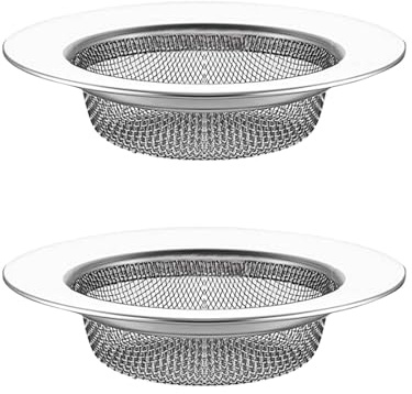 Dreamil Abflusssieb,2 Stück 7.7cm Edelstahl Abflusssieb,Spüle Filter Sieb Anti-Verstopfung, Spülbeckensieb,für Küche Netto Senke, Bad Bodenablauf, Dusche Abfluss