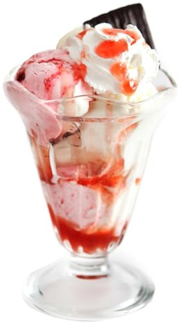 Topkapi 250.872 – 6 Stück Eisbecher Chicago, Dessertschale, Cocktail Gläser, Ice Cream Sundae, 23,5 cl, H 13 cm