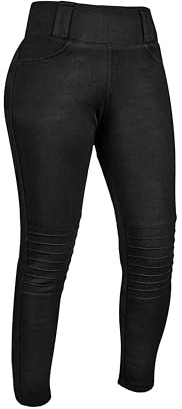 GREAT BIKERS GEAR - Motorrad-Super-Leggings für Damen, gefüttert, schützende Motorrad-Leggings für Damen, verstärkt mit Aramidgewebe und abnehmbarer CE-Panzerung.