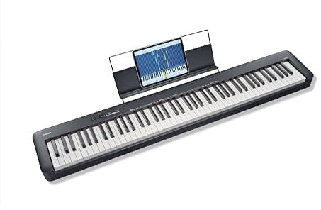 Casio CDP-S110BK Digitalpiano mit 88 gewichteten Tasten, 10 Sounds, schwarz