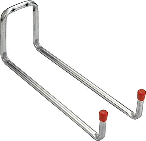 Connex Wandhaken 325 x 120 x 90 mm - Belastbar bis 10 kg - Mit schützender Gummikappe - verzinkt / Universalhaken / Montagehaken für Garage / Werkstatthaken / Ordnungshelfer / DY222027