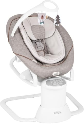 Graco All Ways™ Soother, 2-in-1 elektrische Babyschaukel und tragbare Wippe, ab Geburt bis ca. 9 Monate (9 kg), mit Vibration und einstellbarer Schaukelgeschwindigkeit, Little Adventures