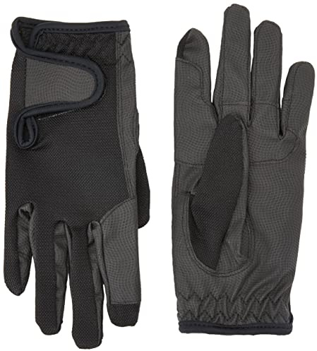 Rhinegold Handschuh mit Netz-Rückseite, sehr dehnbar, Größe S, Schwarz