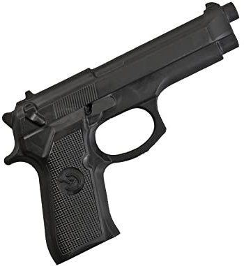 Gummipistole Black - Übungswaffe aus Vollgummi für Selbstverteidigung
