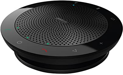 Jabra Speak 510 Lautsprecher — tragbarer Bluetooth-Lautsprecher, Konferenzlautsprecher — Anschluss an Laptops, Smartphones und Tablets — USB-Stecker, Schwarz