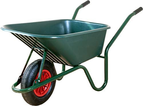 ALTRAD LIMEX Schubkarre Bauschubkarre 100l PP-Mulde Grün Kunststoff 150 kg Tragfähigkeit