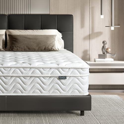 Z-hom Matratze 160x200, Höhe 26cm 7-Zonen Federkernmatratze Orthopädische Taschenfederkernmatratze mit Hochwertigem Komfortschaum/Härtegrad H2&H3/Rückenentlastende/Öko-Tex Zertifiziert