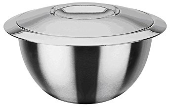 GSW ‎552370 Thermoschüssel mit Deckel, Edelstahl rostfrei - ⌀16 cm, Silber