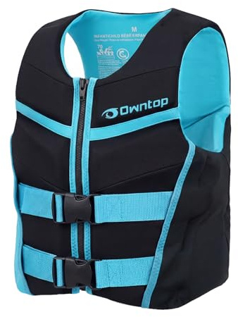 Owntop Schwimmhilfe für Jugend Kinder, Verstellbare Auftriebsweste Unisex, Schwimmweste mit Doppelten Sicherheitsverschlüsse zum SUP Kajakfahren Angeln Segeln